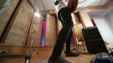 Müzik grubunda kayıt stüdyosu