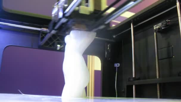 3D printer creates a torso — Stock Video