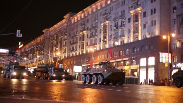 Desfile do Dia da Vitória em Moscou — Vídeo de Stock