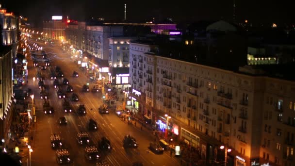 Parade zum Siegestag in Moskau — Stockvideo