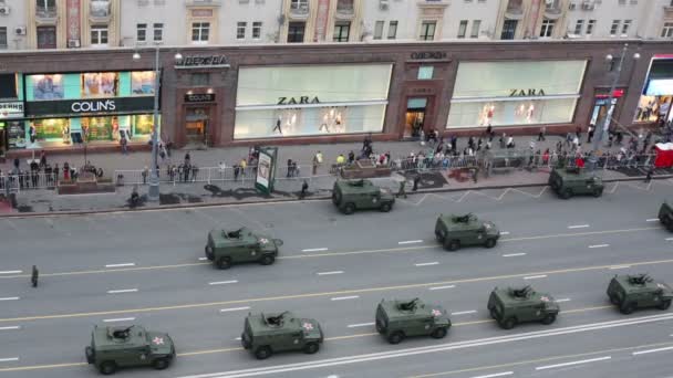 Desfile do Dia da Vitória em Moscou — Vídeo de Stock