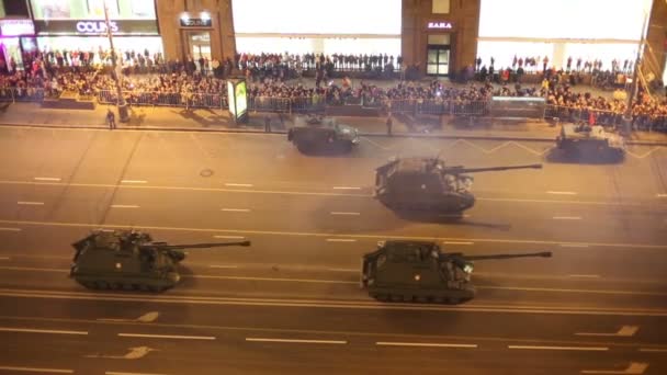 Desfile do Dia da Vitória em Moscou — Vídeo de Stock