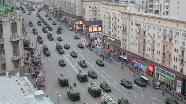 Parade zum Siegestag in Moskau — Stockvideo