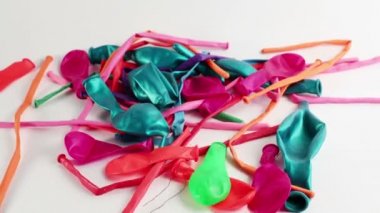 Balonlar demet. Stop motion.