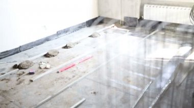 Şap dökme çimento zemin için