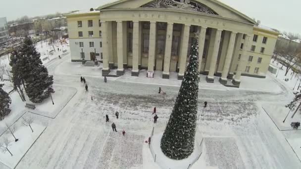 Viktor Litvinovs palác kultury — Stock video