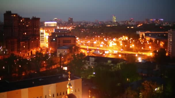 Cars ride on road  in Moscow — Stock Video