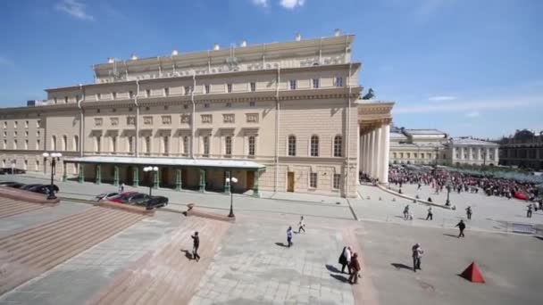 Piazza Teatrale e Teatro Bolshoi — Video Stock