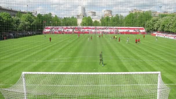 Equipe de futebol Spartak jogar — Vídeo de Stock