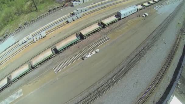 Cantiere della ferrovia a scorrimento veloce — Video Stock