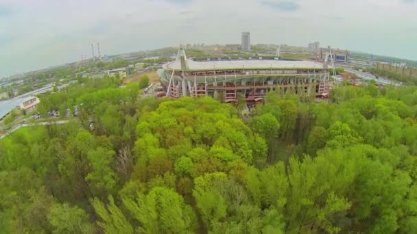 Estadio de deportes de locomotora — Vídeo de stock