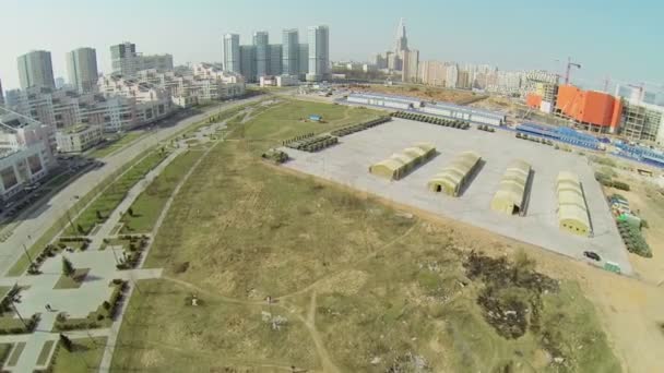 Machines voor Victory Day Parade — Stockvideo