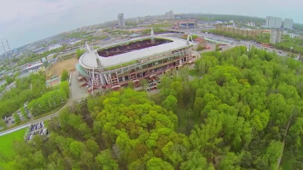 Estádio desportivo locomotivo — Vídeo de Stock