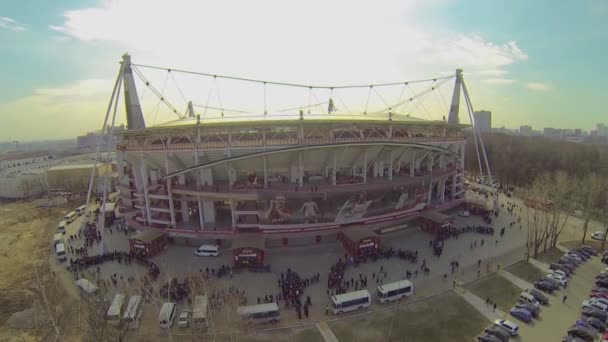 Lokomotiva sportovní stadion — Stock video