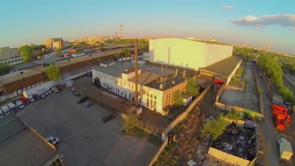 Paysage urbain avec zone industrielle 