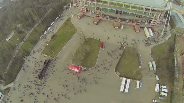 Estadio de deportes de locomotora — Vídeos de Stock