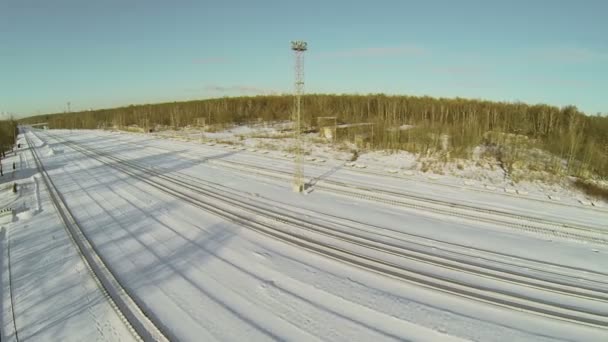 Branco Pedra Moscovo Belt Railway — Vídeo de Stock