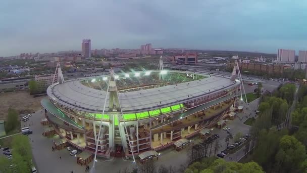 Estadio de deportes de locomotora — Vídeos de Stock