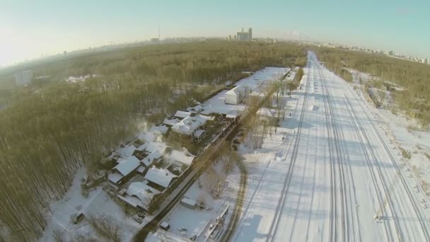 Московская железная дорога — стоковое видео