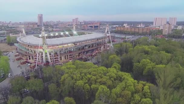 Estadio de deportes de locomotora — Vídeos de Stock