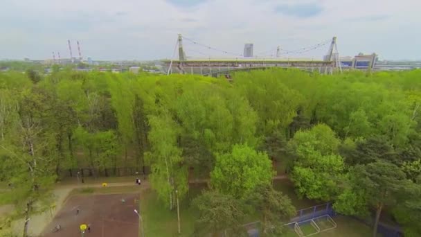 Arena de deportes de locomotora — Vídeos de Stock