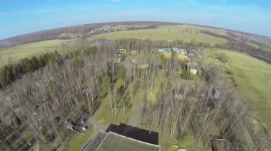 Çocuk kampı ile peyzaj