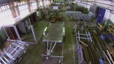 Production of trailers in workshop\