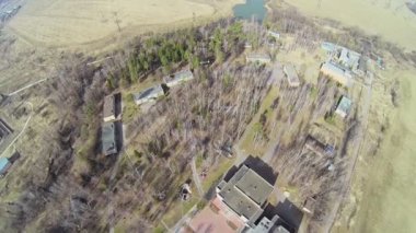 Çocuk kampı ile peyzaj