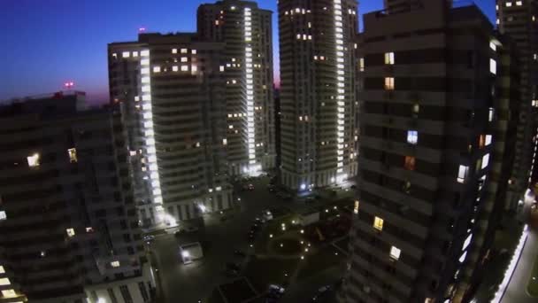Domy bytové komplexu — Stock video