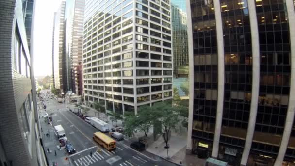 Wall Street in New York city — Stock Video