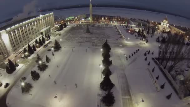 Glory torget med ära Monument — Stockvideo