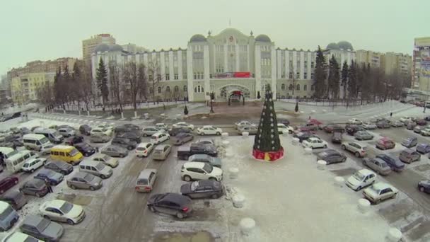 Edifice of Kuibyshev Railway Headquarters — Stock Video