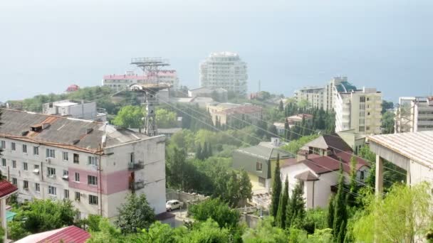 Yalta. Şehir deniz — Stok video