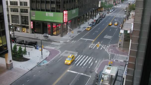 Wall street in New York City — Stockvideo