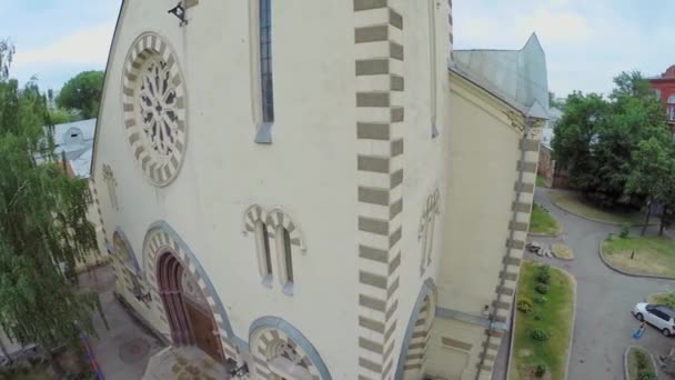 Exteriör av evangeliska lutherska domkyrkan — Stockvideo