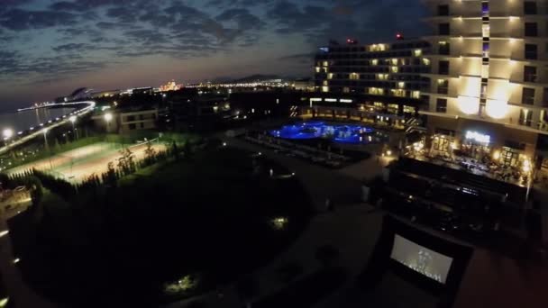 Hotel complex Radisson Blu — Stock Video