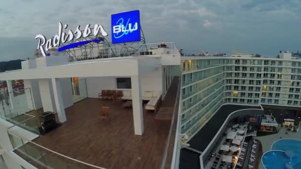 Edifice di Radisson Blu hotel — Video Stock