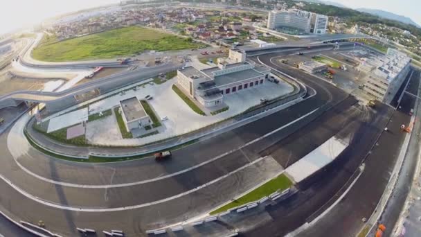 Formula One racing stadium — Stockvideo