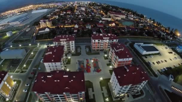 Townscape con hotel Barhatnye Sezony — Vídeos de Stock