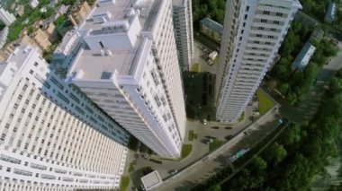 Urban sector with tall houses 