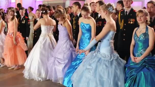 Kremlin Cadet Ball en Manege . — Vídeo de stock