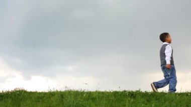 Sevimli çocuk kot pantolon 