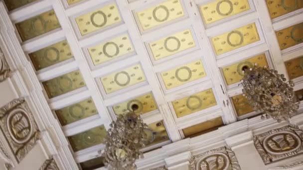 Beautiful old style ceiling — Stock Video