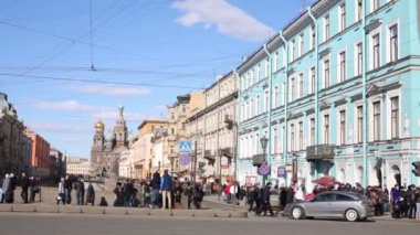 Griboyedov kanal üzerinde Kazansky köprü