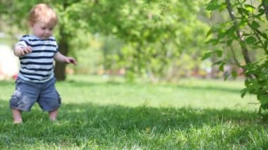 yürümeye başlayan çocuk yürümeyi çalışır