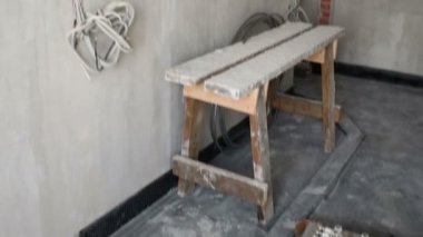 boş oda ile beton duvarlar 