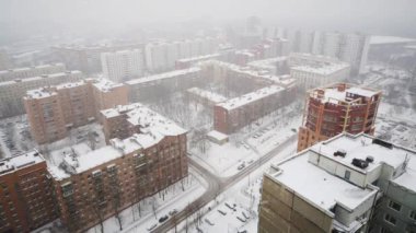 Moskova'da kış sıkıcı bir günde Yerleşim bölgesi Sokolniki