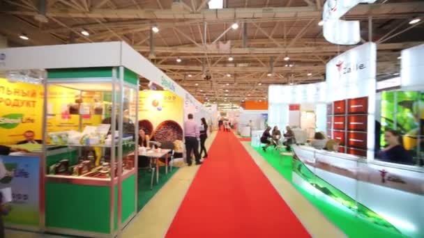 Exposición Internacional Ingredientes Rusia en el pabellón MosExpo — Vídeos de Stock