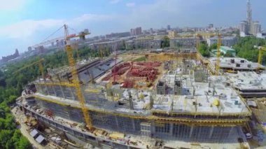 Cityscape yaz futbol stadyumu Cska şantiye ile