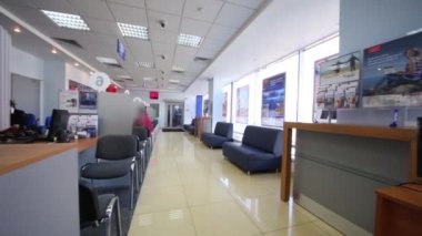 Vtb 24 bankası şubesi. Vtb 24, Rusya'nın en büyük bankalarından biridir.
